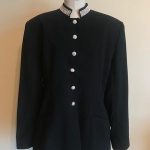 David Bijoux Rhinestone Blazer